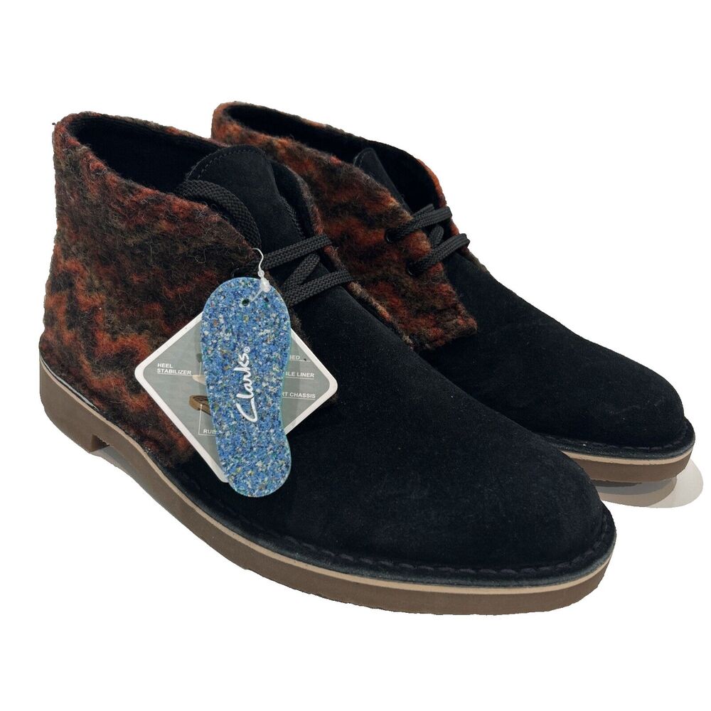 Clarks Bushacre 3 Men's 10.5 Southwest Wool Suede Mid Top Chukka Boot Shoes